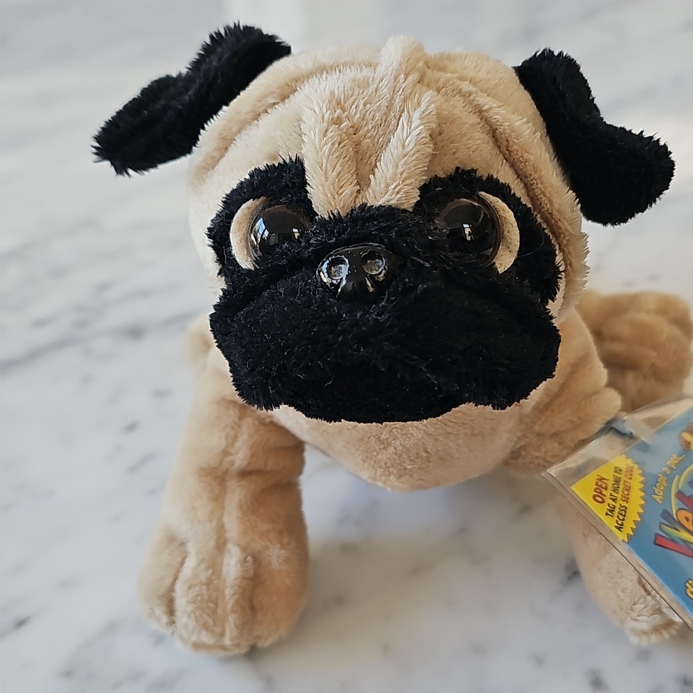 GANZ Webkinz Plush Pug with Sealed Unused Secret Code-HM105 - Picture 2 of 9